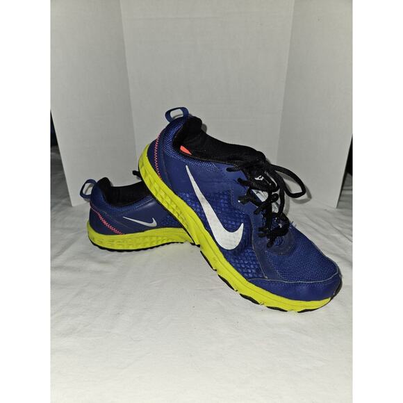 Size 8 - Nike Wild Trail Low Blue Running Shoe GUC - Picture 1 of 8